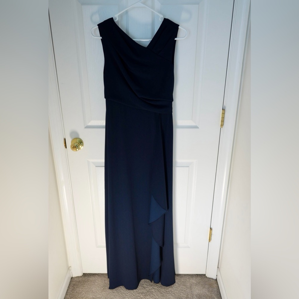 Adrianna Papell Navy Blue Gown